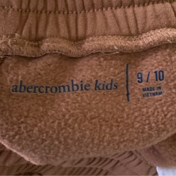 Abercrombie Kids Jogger Sweatpants 9 / 10 Brown Drawstring Cargo Sweats - Picture 5 of 5